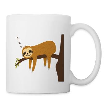 Offizielles Kuschelshirt Faultier - Tasse - Weiß - Rechts