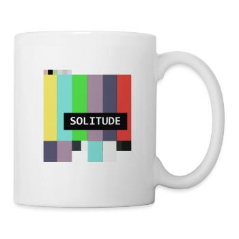 Solitude Vaporwave Retro Standby TV Glitch 90s Art - Mug - white - Right