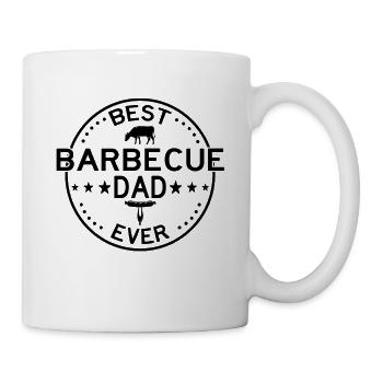 Grillmeister Papa Geschenk - Tasse - Weiß - Rechts