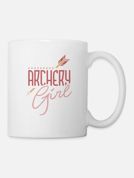 Archery Girl Funny Archery Lover - Tasse - Weiß