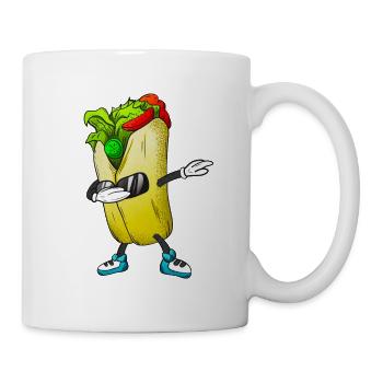 Dabbing Burrito Funny Mexican Food - Mug - white - Right