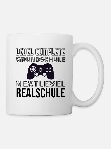 Grundschule ist vorbei Level Realschule - Tasse - Weiß