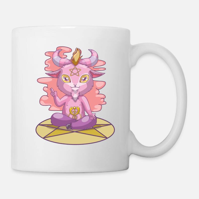 Pastel Goth Baphomet, Anime Witchcraft Baby - Mug blanc - blanc