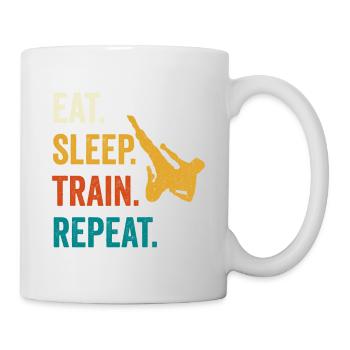 Eat Sleep Karate Repeat Karate - Mug - white - Right
