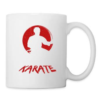 Karaté Combattant Karaté Pose Karaté Karaté Kick - Mug blanc - blanc - Droite