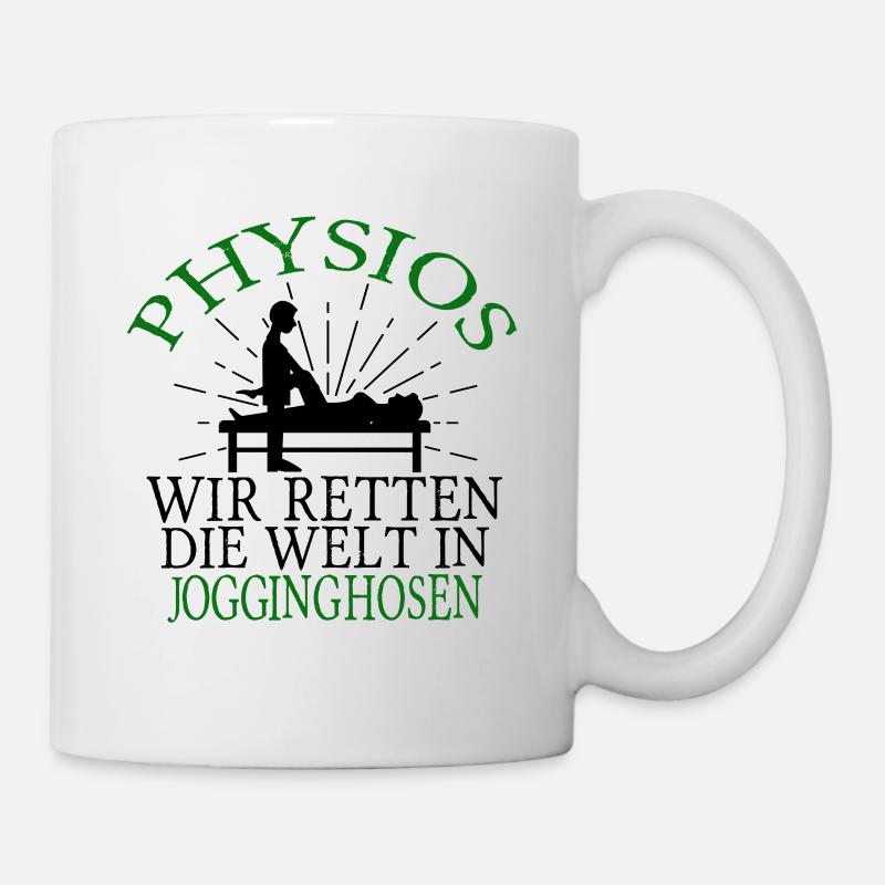 Physio in Jogginghosen - Tasse - Weiß