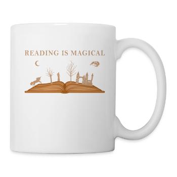 Reading Is Magical I Fairy Tale Book Reader's Reading - Mug - white - Right