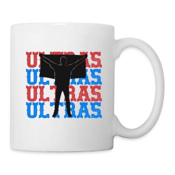 Soccer Fans Hools Ultras Sporty Team Goal Design - Tasse - Weiß - Rechts