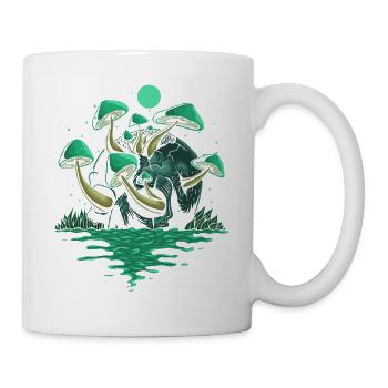 Magic Mushrooms Psychedelic Techno Rave Festival - Mug - white - Right