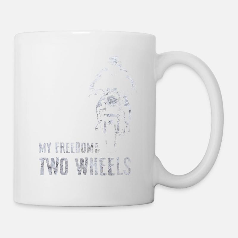Motorrad - Tasse - Weiß