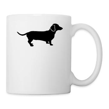 Teckel chien teckel chien chien teckel chiot cadeau - Mug blanc - blanc - Droite