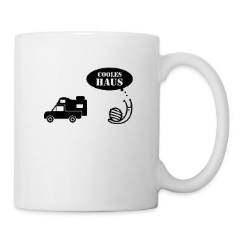 Pickup Wohnkabine trifft auf Schnecke Cooles Haus - Tasse - Weiß - Rechts