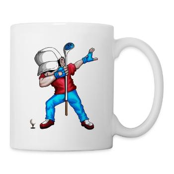 Dabbing Golfer Golfspieler Golfball Golfverein Fan - Tasse - Weiß - Rechts