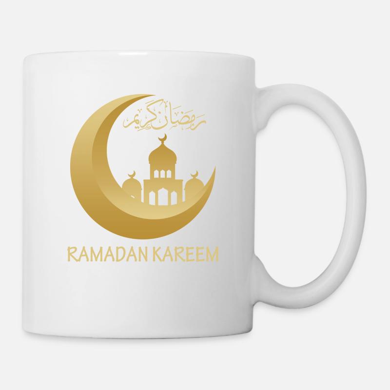 Arabischer Text Ramadan Kareem Mubarak Muslim - Tasse - Weiß