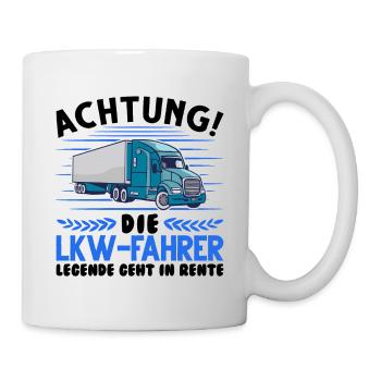 LKW-Fahrer Legende Lastwagen Spedition LKW - Tasse - Weiß - Rechts