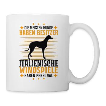 Italienisches Windspiel Personal Italian Greyhound - Tasse - Weiß - Rechts