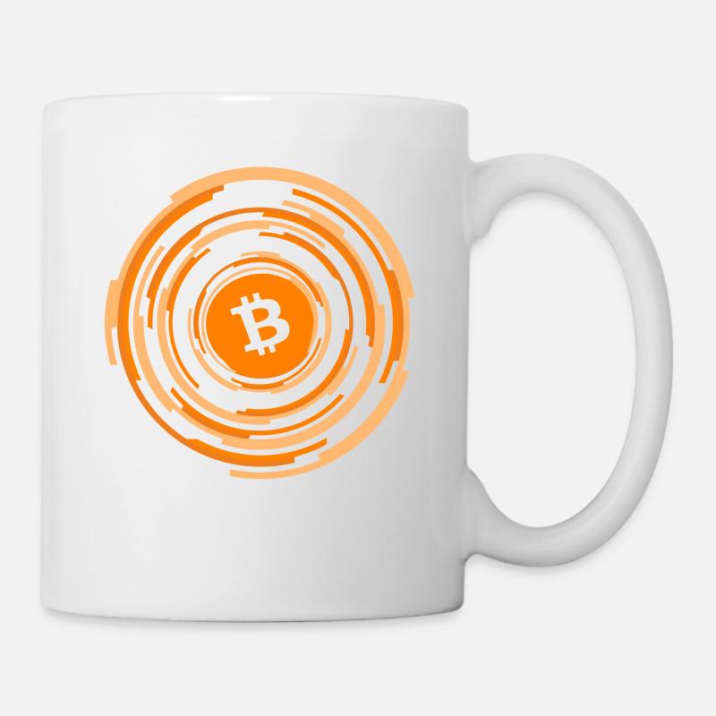 Bitcoin Kryptowährung - Tasse - Weiß
