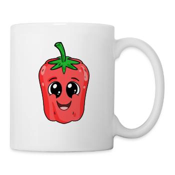 Paprika - Tasse - Weiß - Rechts