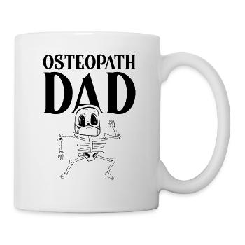 Osteopath Papa Osteopathie Osteopathin Osteopathen - Tasse - Weiß - Rechts