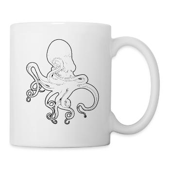 Octopus Octopus North Sea Seafaring Coast North Ocean - Mug - white - Right
