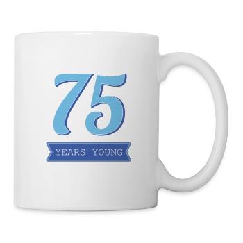 75 ans Cadeau pour les grands-parents 75 ans - Mug blanc - blanc - Droite