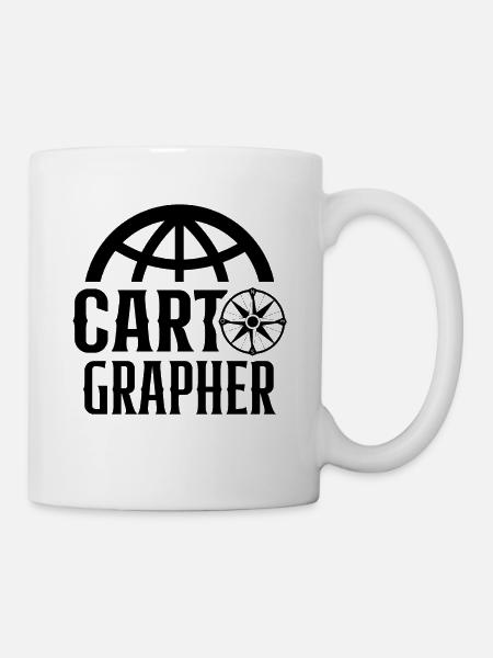 Kartograph Kartaograph Kartaograf Kartografie - Tasse - Weiß