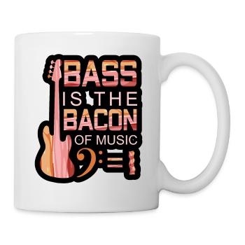 Bass is the Bacon of Music - Tasse - Weiß - Rechts