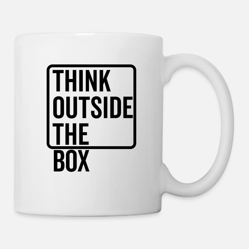 Denken Sie außerhalb der Box - Tasse - Weiß
