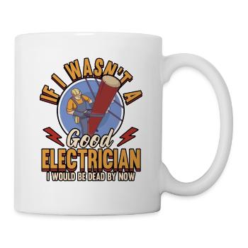 Électricien Electricité Artisans Métier Drôle - Mug blanc - blanc - Droite