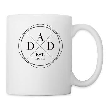 Dad est. 2022 werdende Väter Familie Eltern - Tasse - Weiß - Rechts