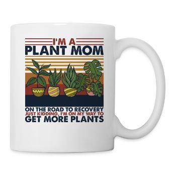Plant Mom Vintage Retro Sunset - Mug - white - Right