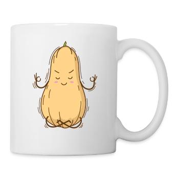 Butternut Kürbis en méditant - Mug blanc - blanc - Droite