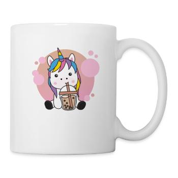 Bubble Tea Einhorn mit Schokolade süße Tiere - Tasse - Weiß - Rechts