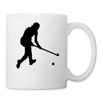 Hockey hockey de hockey cadeau de joueur équipe - Mug blanc - blanc - Droite