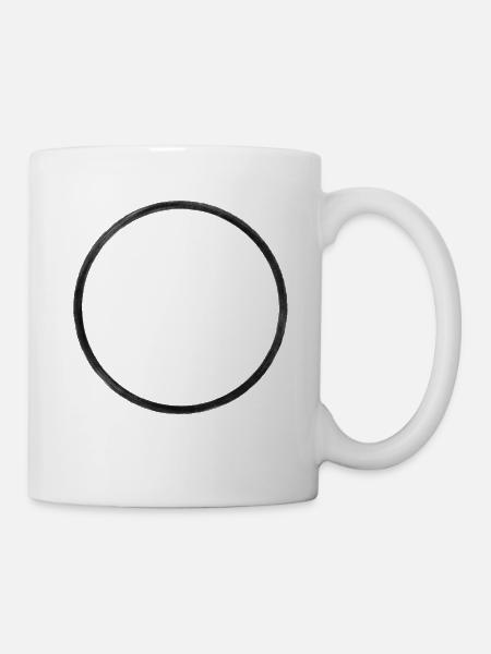 Cercle acrylique - Mug blanc - blanc