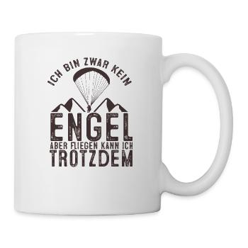 Paragliding Ich Bin Kein Engel Trotzdem Fliegen - Tasse - Weiß - Rechts