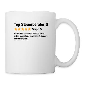 Steuerberater Finanzen Lustiger Spruch Steuern - Tasse - Weiß - Rechts