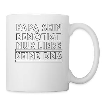 Lustige Bonus Papa Sprüche Stiefpapa Stiefvater - Tasse - Weiß - Rechts