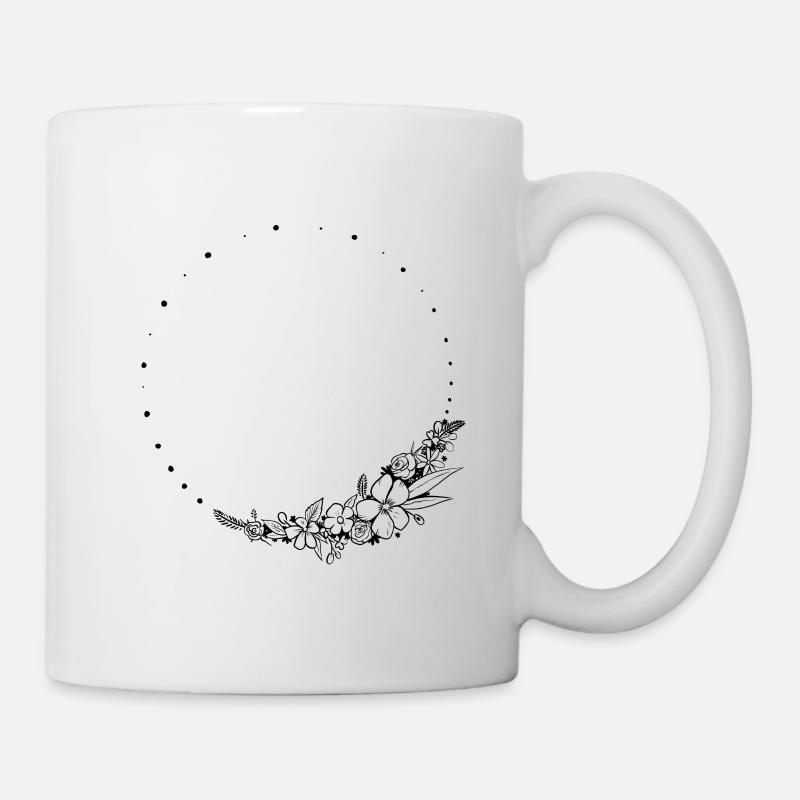 Cercle des fleurs - Mug blanc - blanc