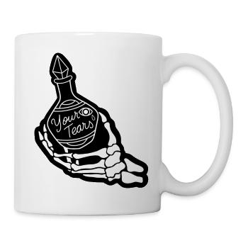 Tränen - Tears - Traurig - Sad - Augen - Eyes - Tasse - Weiß - Rechts