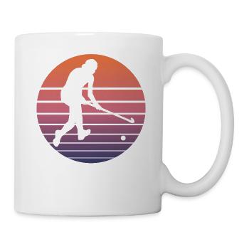 Hockey hockey de hockey rétro rétro cadeau vintage - Mug blanc - blanc - Droite