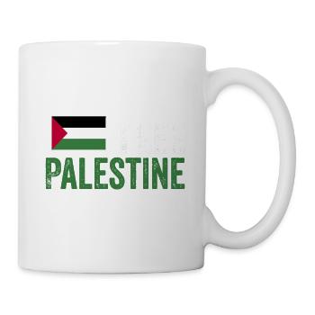 Palestine Free Freedom Free Gaza - Mug - white - Right