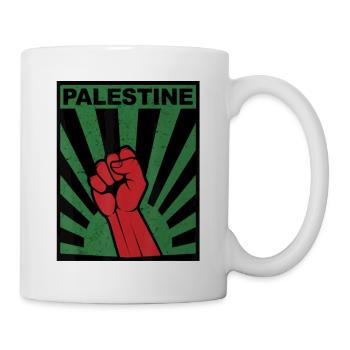Palestine Free Freedom Free Gaza - Mug - white - Right