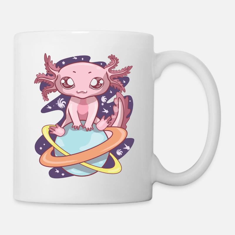 Space Axolotl Kawaii Pastel Goth, Japan Anime - Tasse - Weiß