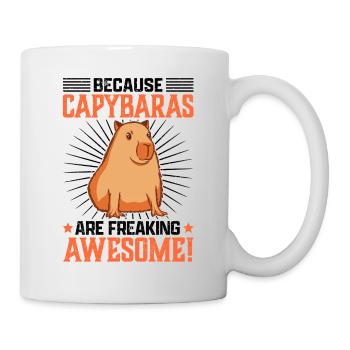 Capybara are fantastic water pig saying - Mug - white - Right