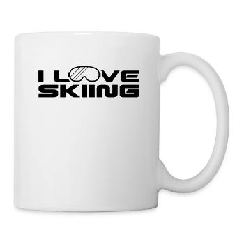 I love skiing skier skiski holiday - Mug - white - Right