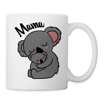 Cute Koala Bear Mama with Cub - Mug - white - Right