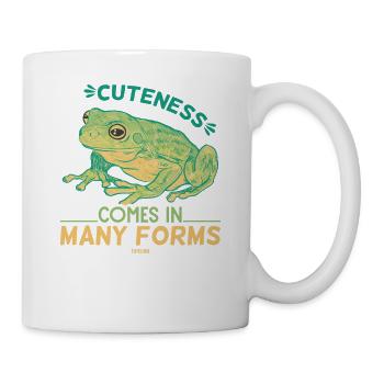 süßer Frosch Kinder Kröte - Tasse - Weiß - Rechts