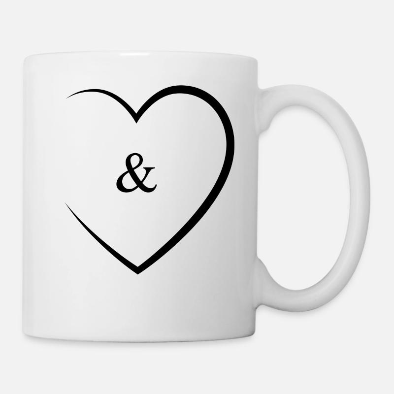 & und Zeichen Hochzeit - Tasse - Weiß