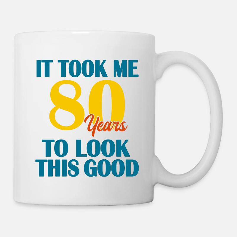 80. Geburtstag - Tasse - Weiß